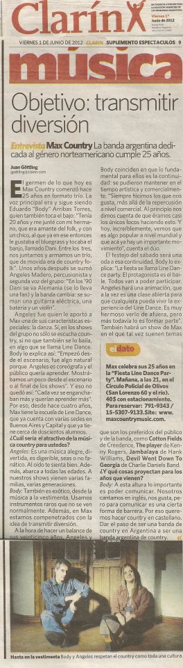 Nota a Angeles en Clarn