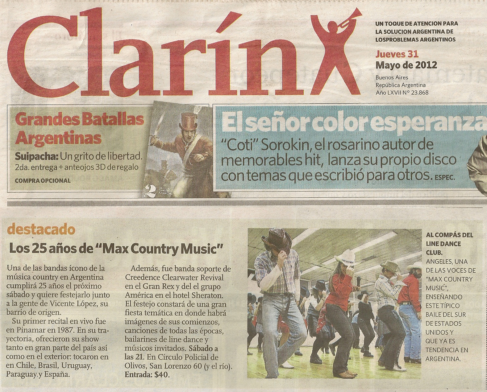 Nota a Angeles en Clarn